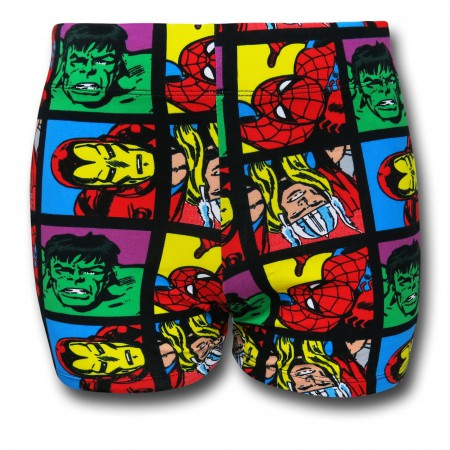 Marvel Squares Women's Short Shorts