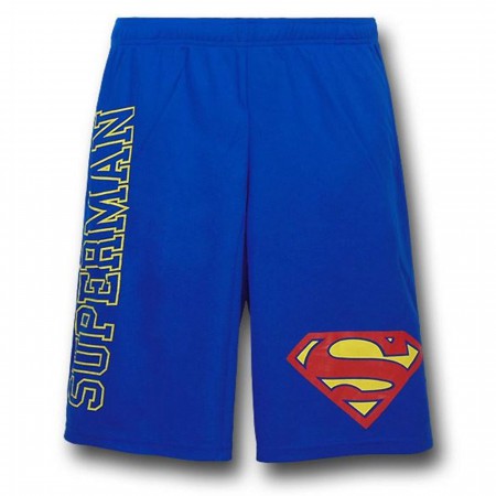 Superman Logo and Symbol Mesh Shorts
