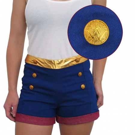 Wonder Woman High Waisted Costume Shorts