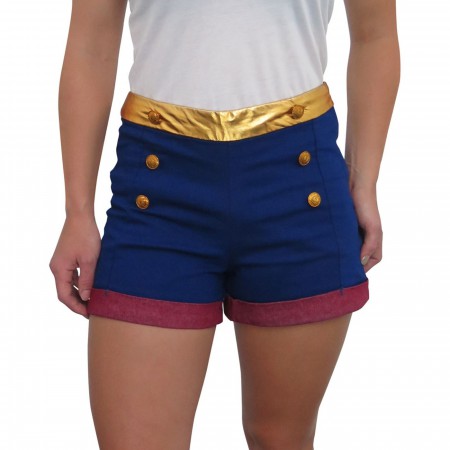 Wonder Woman High Waisted Costume Shorts