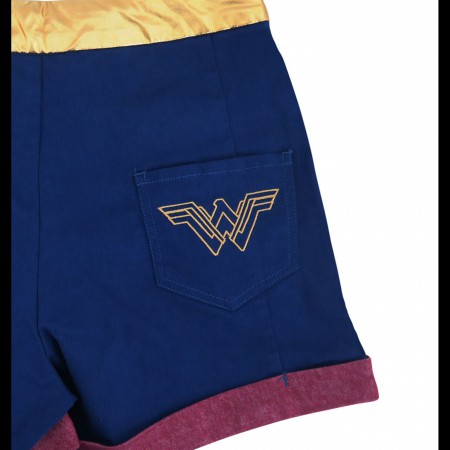 Wonder Woman High Waisted Costume Shorts