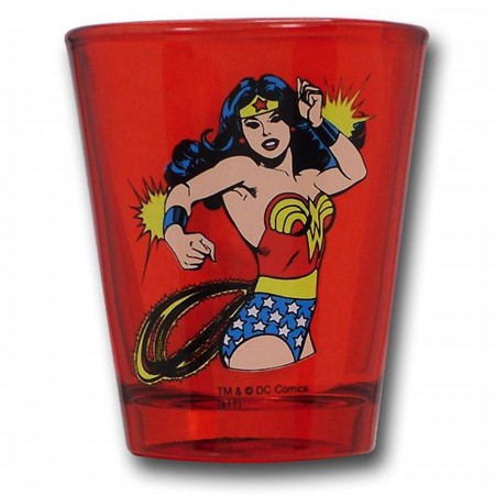 Wonder Woman Shot Glass Set of 4