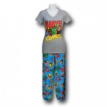 Marvel V-Neck Juniors Sleep Set