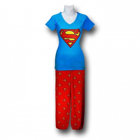 Superman V-Neck Juniors Sleep Set
