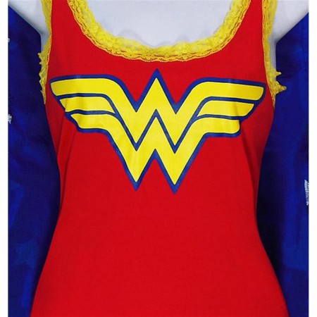 Wonder Woman Women's Caped Sleep Tank and Bottoms