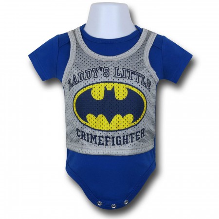 Batman Athletic Symbol Infant Snapsuit