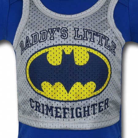 Batman Athletic Symbol Infant Snapsuit