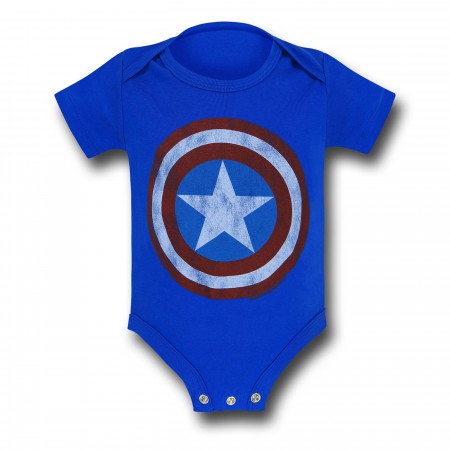 Captain America Shield Symbol Infant Snapsuit
