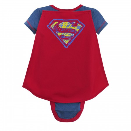 Superman Awake Snapsuit with Removable Cap