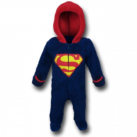 Superman Hooded & Footed Coveralls