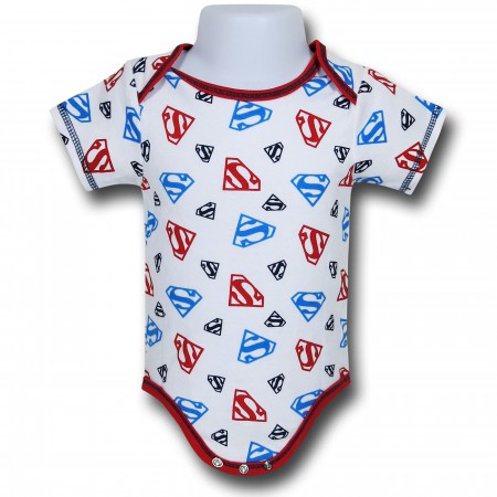 Superman Head Infant Snapsuit 2 Pack