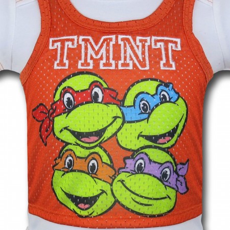 TMNT Athletic Heads Infant Snapsuit