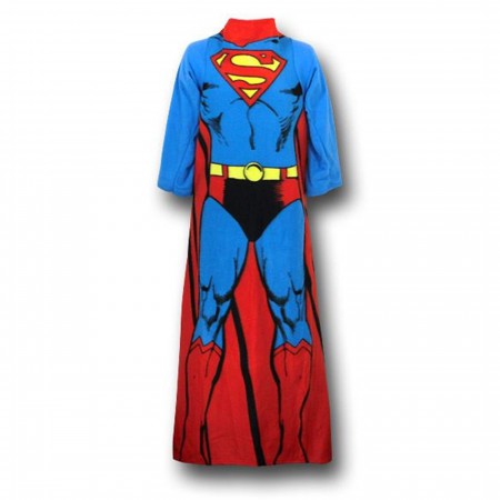 Superman Costume Snuggy Sleeved Blanket