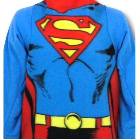 Superman Costume Snuggy Sleeved Blanket