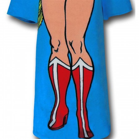 Wonder Woman Heroic Pose Throw Blanket with Sleeves