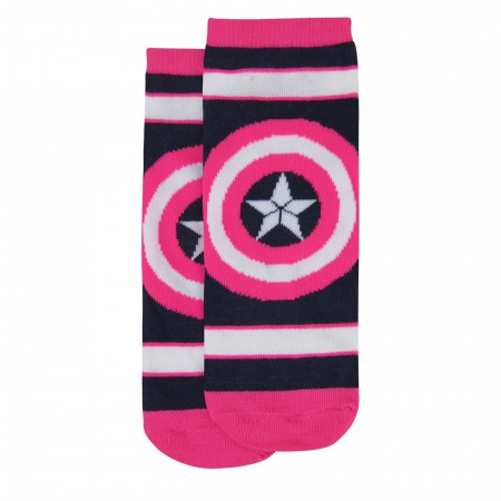 Avengers Hero Logos Women's Low-Cut Socks 5-Pack