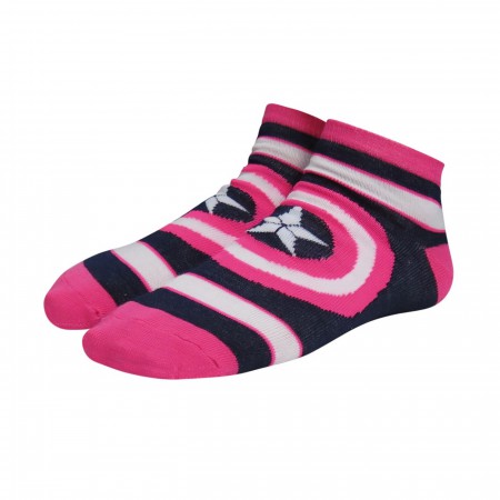 Avengers Hero Logos Women's Low-Cut Socks 5-Pack