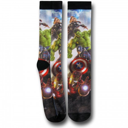 Avengers Age of Ultron Sublimated Crew Socks
