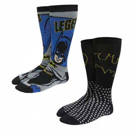 Batman Legend Crew Socks 2-Pack