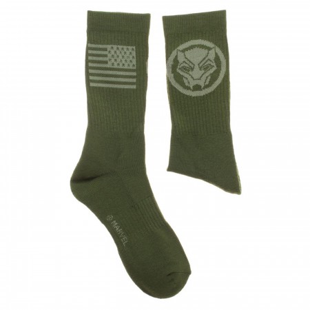 Black Panther Salute To Service Athletic Crew Socks