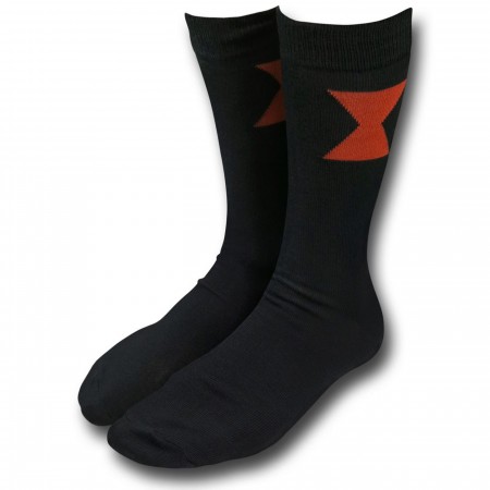 Black Widow Symbol Crew Socks