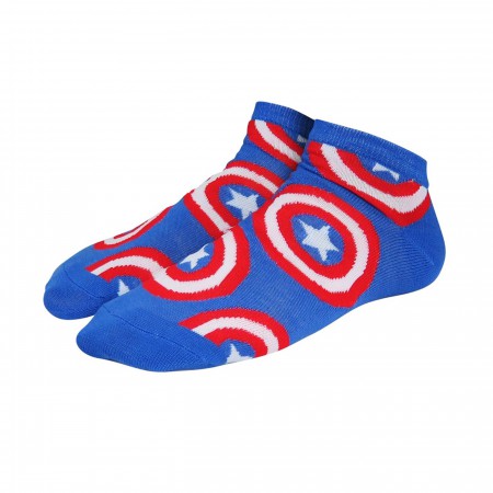 Captain America Cuties Women's Low-Cut Sock 3 Pack