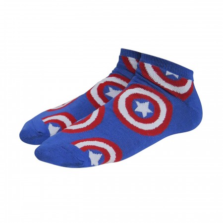 Captain America Kawaii Women's Low-Cut Sock 2 Pack