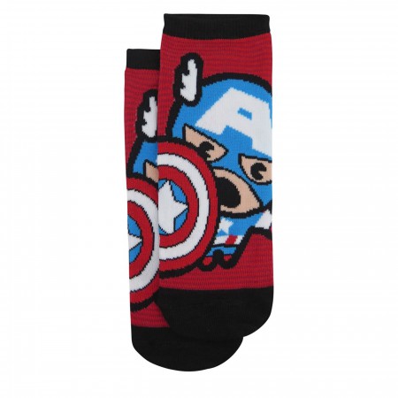 Captain America Kawaii Women's Low-Cut Sock 2 Pack