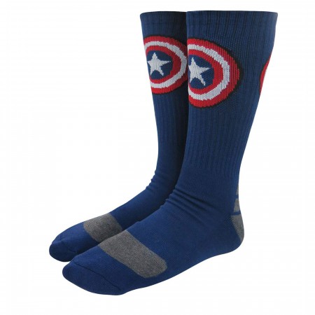 Captain America Vibranium Weave Crew Socks 2-Pack