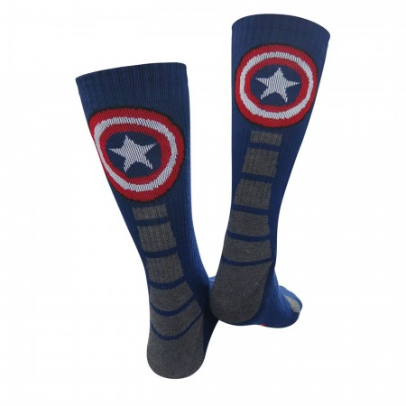 Captain America Vibranium Weave Crew Socks 2-Pack