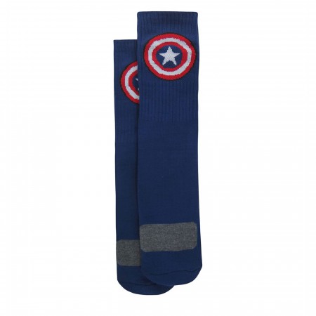 Captain America Vibranium Weave Crew Socks 2-Pack