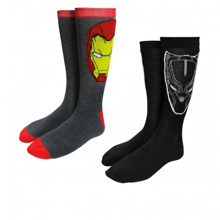 Iron Man & Black Panther Sock 2 Pack