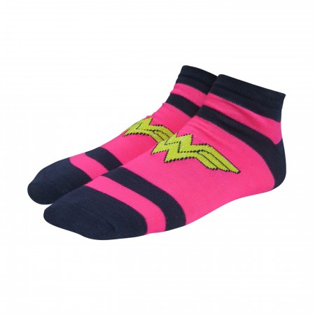 DC Trinity Women's Striped Low-Cut Sock 3 Pack