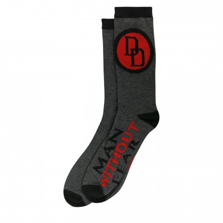 Daredevil Symbol Man Without Fear Crew Sock