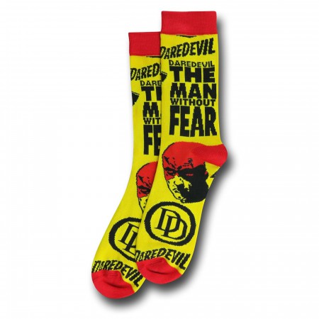 Daredevil Yellow Crew Socks