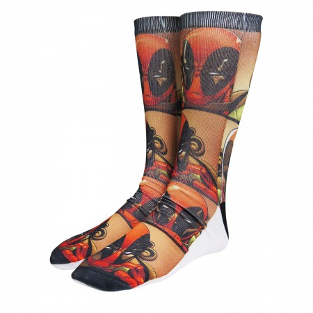 Deadpool Action Shots Photoreal Socks 2-Pack