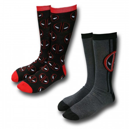 Deadpool Crew Sock 2-Pair Pack