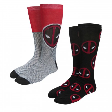 Deadpool Logo Crew Socks 2-Pack