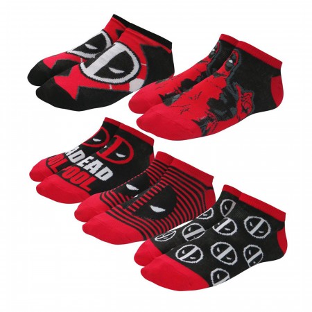 Deadpool Symbols Women's Socks 5 Pack