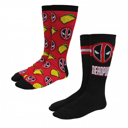 Deadpool Tacos Crew Socks 2-Pack