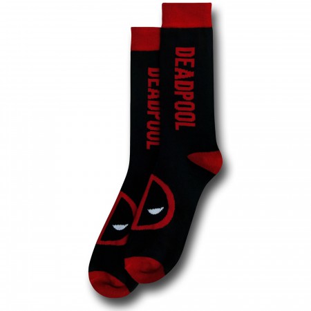 Deadpool Logo & Symbol Crew Socks