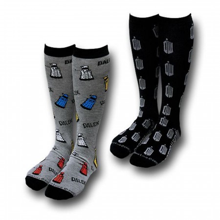 Doctor Who Multi-Image/Symbol Men's Socks 2-Pack