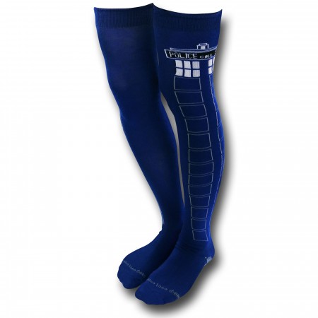 Doctor Who Tardis Over-the-Knee Ladies Socks