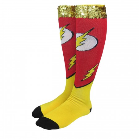 Flash Costume Women's Knee High Socks