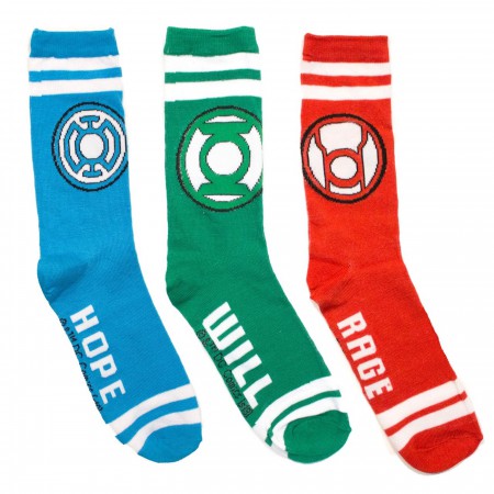 Lantern Corps Crew Socks 3-Pack