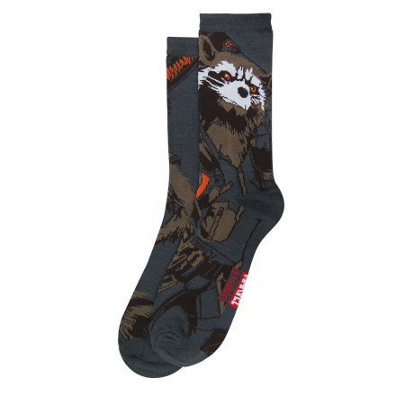 Infinity War GOTG Rocket Raccoon Crew Socks