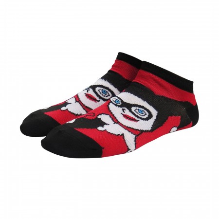 Harley Quinn Animated Women's Ankle Socks 3-Pack