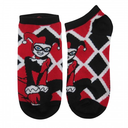 Harley Quinn Animated Women's Ankle Socks 3-Pack