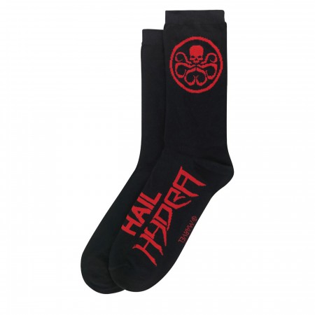 Hail Hydra Red Symbol Crew Socks