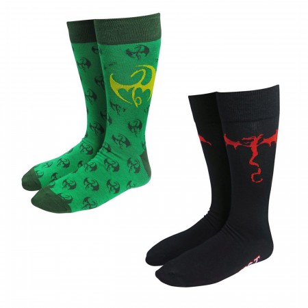 Iron Fist Symbols Sock 2-Pack